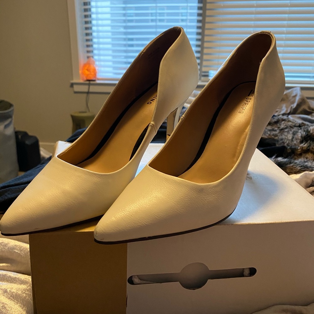 CALL IT SPRING IVORY HEELS